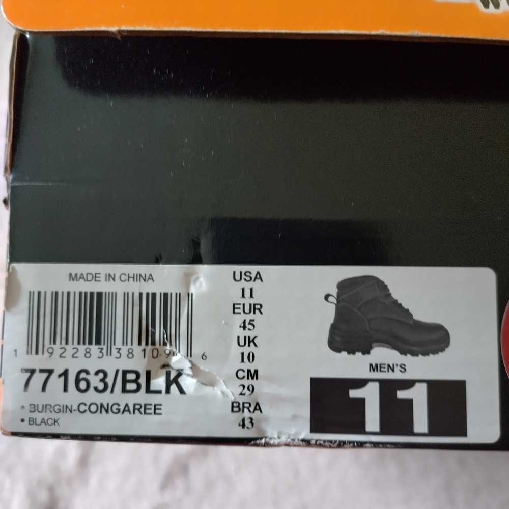 Men's Black Work Boots